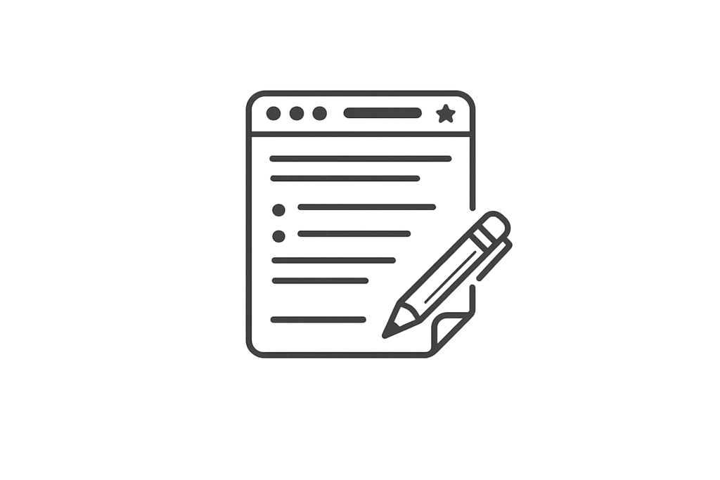 Rédaction de contenus web pour site internet
