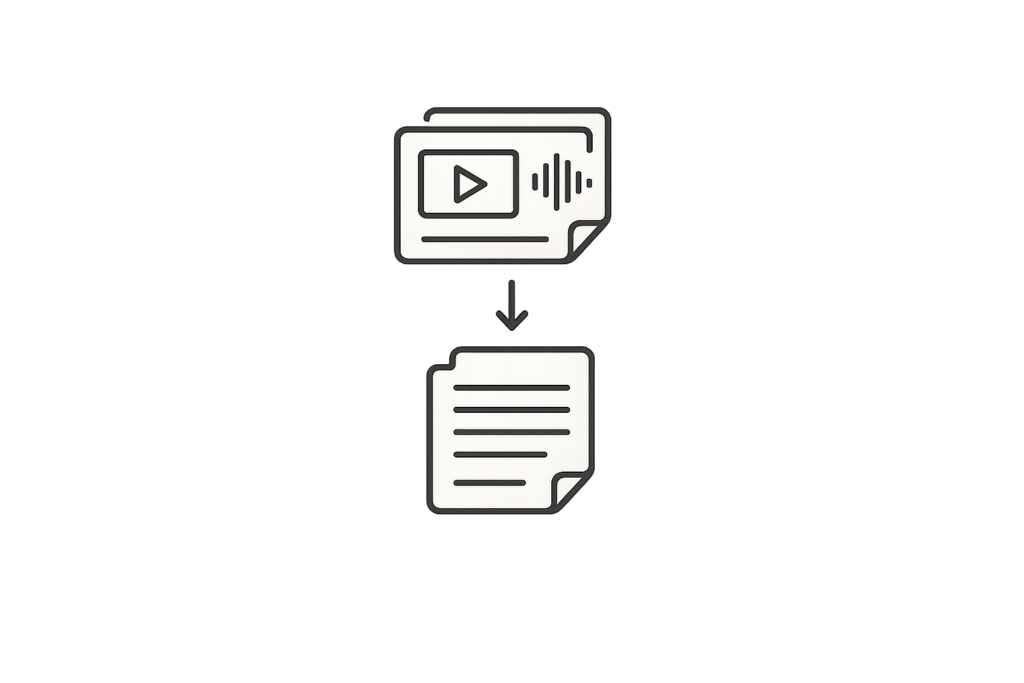 Transformation de podcasts et interviews en contenus texte